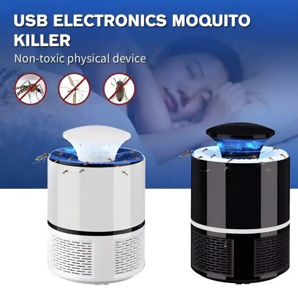 Mosquito Trap with Killer Lamp | Eco-Friendly Chemical-Free USB-Connected UV LED Light Fly Bug Dispel Lamp - The Etimad Store 