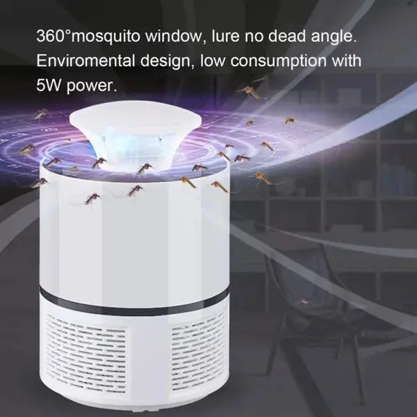 Mosquito Trap with Killer Lamp | Eco-Friendly Chemical-Free USB-Connected UV LED Light Fly Bug Dispel Lamp - The Etimad Store 